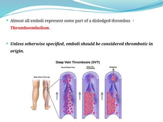 EMBOLISM - definition and classification | PPTX