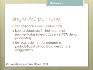 Embolismo pulmonar | PPTX