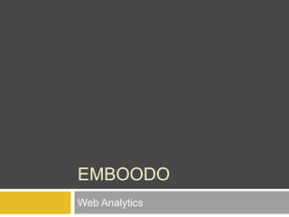 Emboodo Web Analytics 