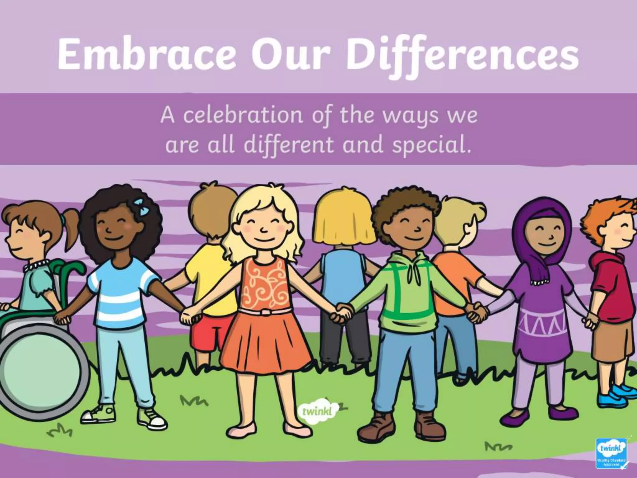 Embrace Our differences powerpoint PPT sounds-worksheet-zone