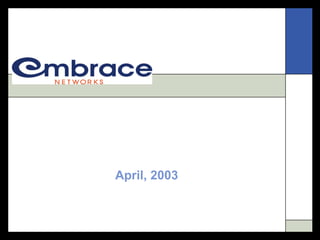 April, 2003 