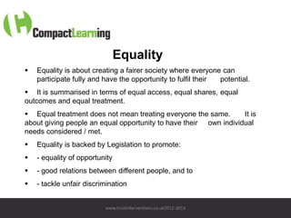 Embracing equality & diversity, dignity & respect (a) | PPTX