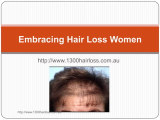 Embracing Hair Loss Women