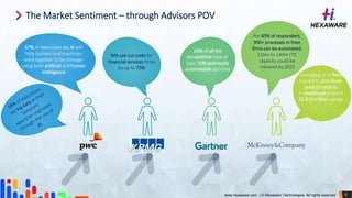 5www.hexaware.com | © Hexaware Technologies. All rights reserved.
The Market Sentiment – through Advisors POV
RPA can cut ...