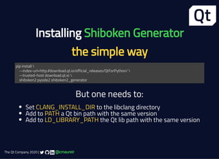 Embracing Qt for Python | PPT