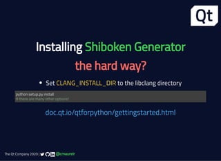Embracing Qt for Python | PPT