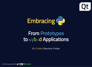 Embracing Qt for Python | PPT