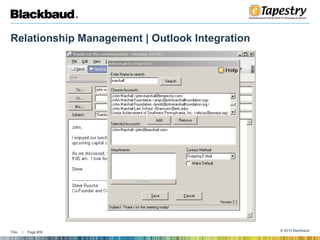 Relationship Management | Outlook Integration  