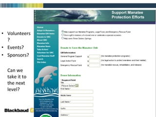Ecommerce & Online Giving Volunteers? Events? Sponsors? Can we take it to the next level? 