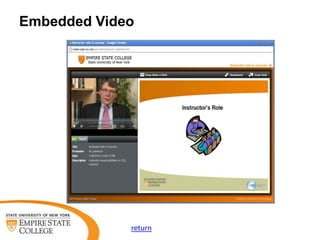 Embedded Video




             return
 