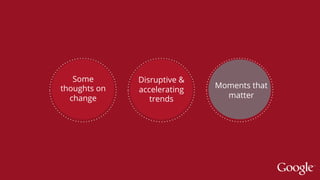 2727
Some
thoughts on
change
Disruptive &
accelerating
trends
Moments that
matter
 