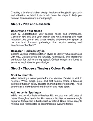 Embracing Tradition - Tips for Achieving a Timeless Kitchen Look.pdf