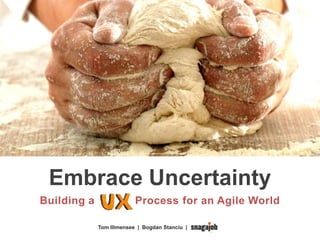 Embrace Uncertainty
Building a X         Process for an Agile World

               Tom Illmensee |
 