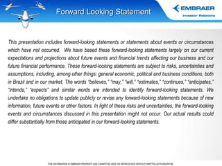 Forward Looking Statement This presentation includes forward-looking statements or statements about events or circumstances which have not occurred.  We have based these forward-looking statements largely on our current expectations and projections about future events and financial trends affecting our business and our future financial performance. These forward-looking statements are subject to risks, uncertainties and assumptions, including, among other things: general economic, political and business conditions, both in Brazil and in our market. The words “believes,” “may,” “will,” “estimates,” “continues,” “anticipates,” “intends,” “expects” and similar words are intended to identify forward-looking statements. We undertake no obligations to update publicly or revise any forward-looking statements because of new information, future events or other factors. In light of these risks and uncertainties, the forward-looking events and circumstances discussed in this presentation might not occur. Our actual results could differ substantially from those anticipated in our forward-looking statements.   