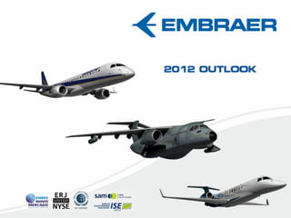 2012 Outlook


       Expected deliveries: 105 to 110 commercial jets,
          75 to 85 light jets and 15 to 20 large je...