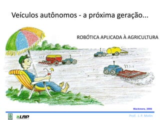 Veículos autônomos - a próxima geração... 
ROBÓTICA APLICADA À AGRICULTURA 
Blackmore, 2006 
Prof. J. P. Molin 
 