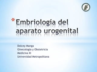 *
Dolcey Manga
Ginecología y Obstetricia
Medicina XI
Universidad Metropolitana

 