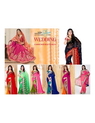 Embroidered sarees online