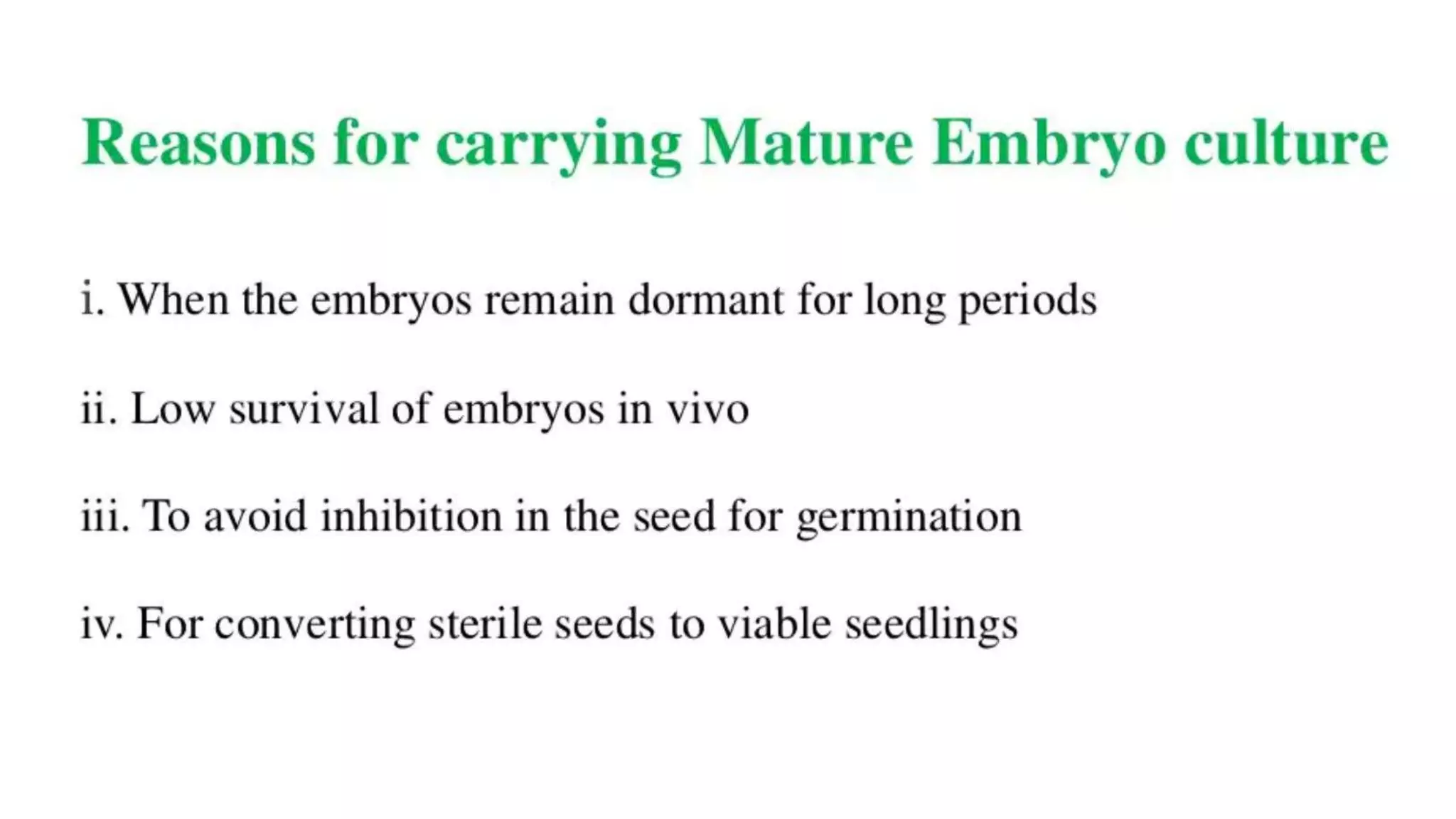 Embryo culture and embryo rescue technique | PPTX