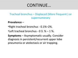 Displaced Trache Algorithm development of lung | PPT