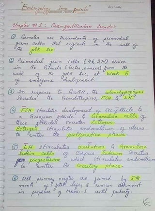 Embryology Notes | DR RAI M. AMMAR | ALL MEDICAL DATA