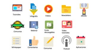 Tutoriales
Infografía
Webinar
eBooksNewsletters
Whitepaper
Guías
descargables
Video
tutoriales
Podcast
Videos
Concursos
Concursos
AplicacionesComentarios
 