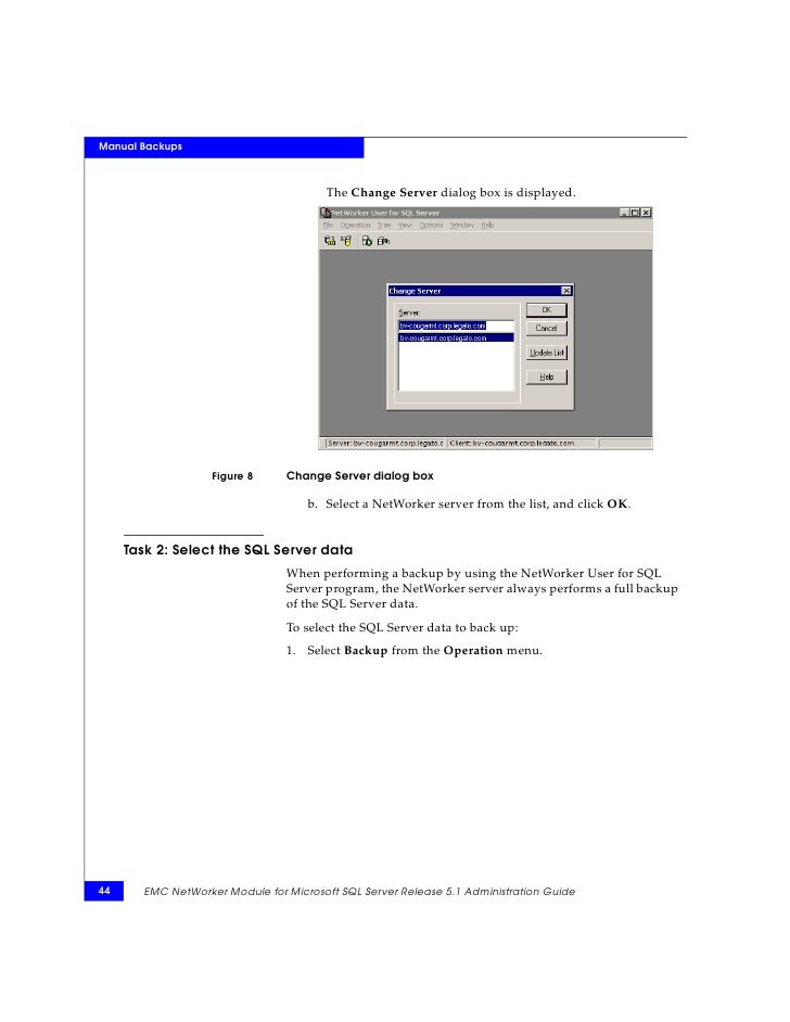 EMC NetWorker Module for Microsoft SQL Server Release 5.1 ...