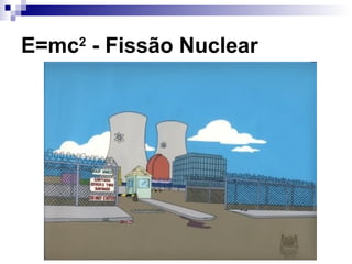 E=mc2
- Fissão Nuclear
 