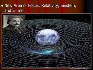 Relativity Effect Radius Einstein, E=mc2, relativity, gravity, spacetime lesson PowerPoint | PPTX