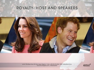 ROYALTY- HOST AND SPEAKERS
 