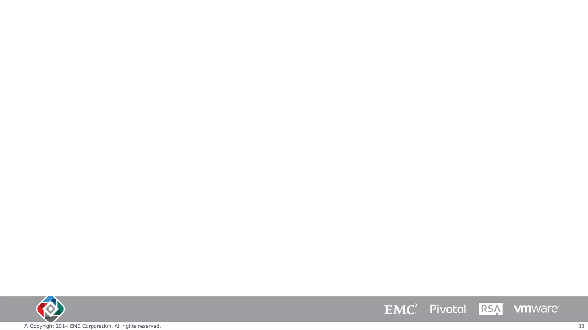 © Copyright 2014 EMC Corporation. All rights reserved.

33

 