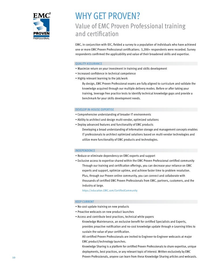 Emc Proven Professional Starter Kit Emc Proven Professional Starter Kit