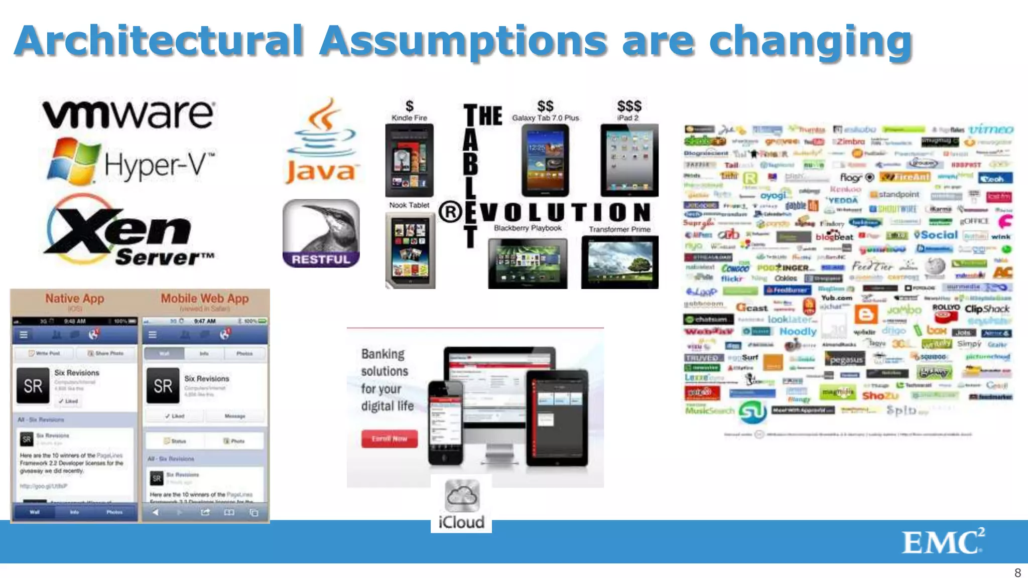 Architectural Assumptions are changing




                                         8
 