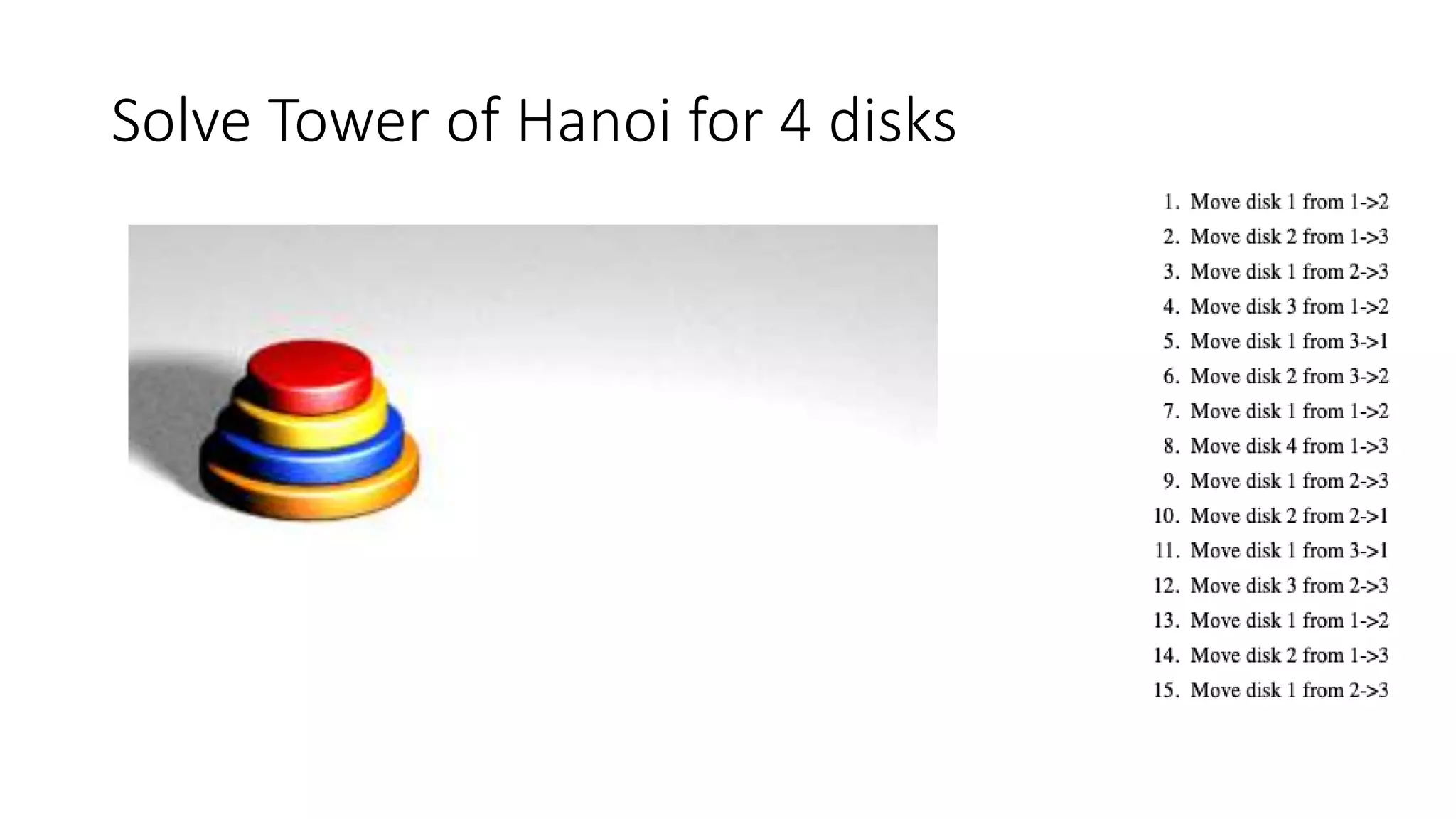 Tower of hanoi | PPT