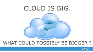CLOUD IS BIG.




WHAT COULD POSSIBLY BE BIGGER ?
 