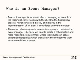 Emc lecture 1 what is event management | PPT