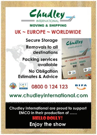 Hello Dolly - Programme EMCo