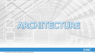 ARCHITECTURE

© Copyright 2014 EMC Corporation. All rights reserved.

20

 