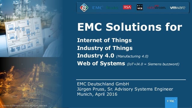 Emc Solutions For The Internet Of Things And Industrie 4 0 Platform
