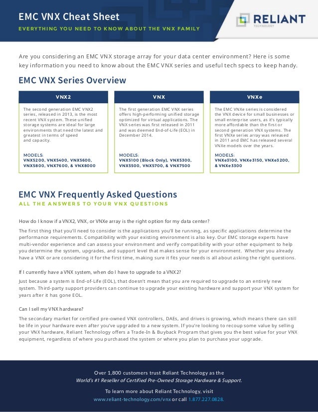 emc vnx cheat sheet 1 638 jpg cb 1456251887 vnxe3150 specification sheet