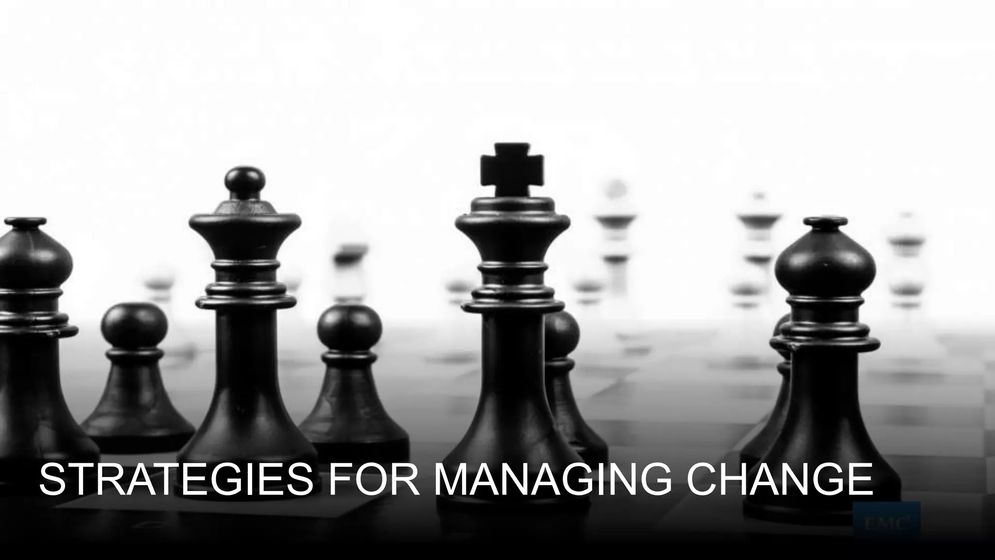 14© Copyright 2015 EMC Corporation. All rights reserved. 14© Copyright 2015 EMC Corporation. All rights reserved.
STRATEGIES FOR MANAGING CHANGE
 