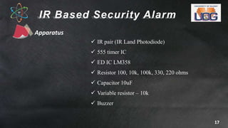 IR Based Security Alarm | PPTX