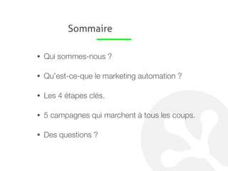 Difficile d’être e-commerçants en
2016…
* T3 2016 vs T3 2015, Indice e-commerce JDN, oct 2016
** Fevad 2016
Des clients de + en + rares
- Un net ralentissement des
dépenses en ligne : +8%
seulement*
- De + en + de sites
marchands : 15,7 % de sites en
plus fin 2015**
Des clients de + en + chers
- Un ratio dépenses marketing /
CA par client de plus en plus
important.
- Une part de + en + importante
des clients payants vs clients
naturels
- Un CPC Adwords en hausse
alors que le volume de requêtes
stagne
Des clients de - en - rentables
- A peine 1 à 3 % d’acheteurs
- Un panier moyen en
constante baisse : 71,18 € vs
74,95 € soit -4,9%*
- Jusqu’à 71% de % d’abandon de
panier
 