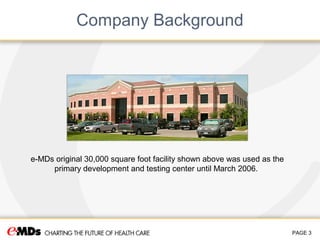 e-MDs Summary Overview | PPT