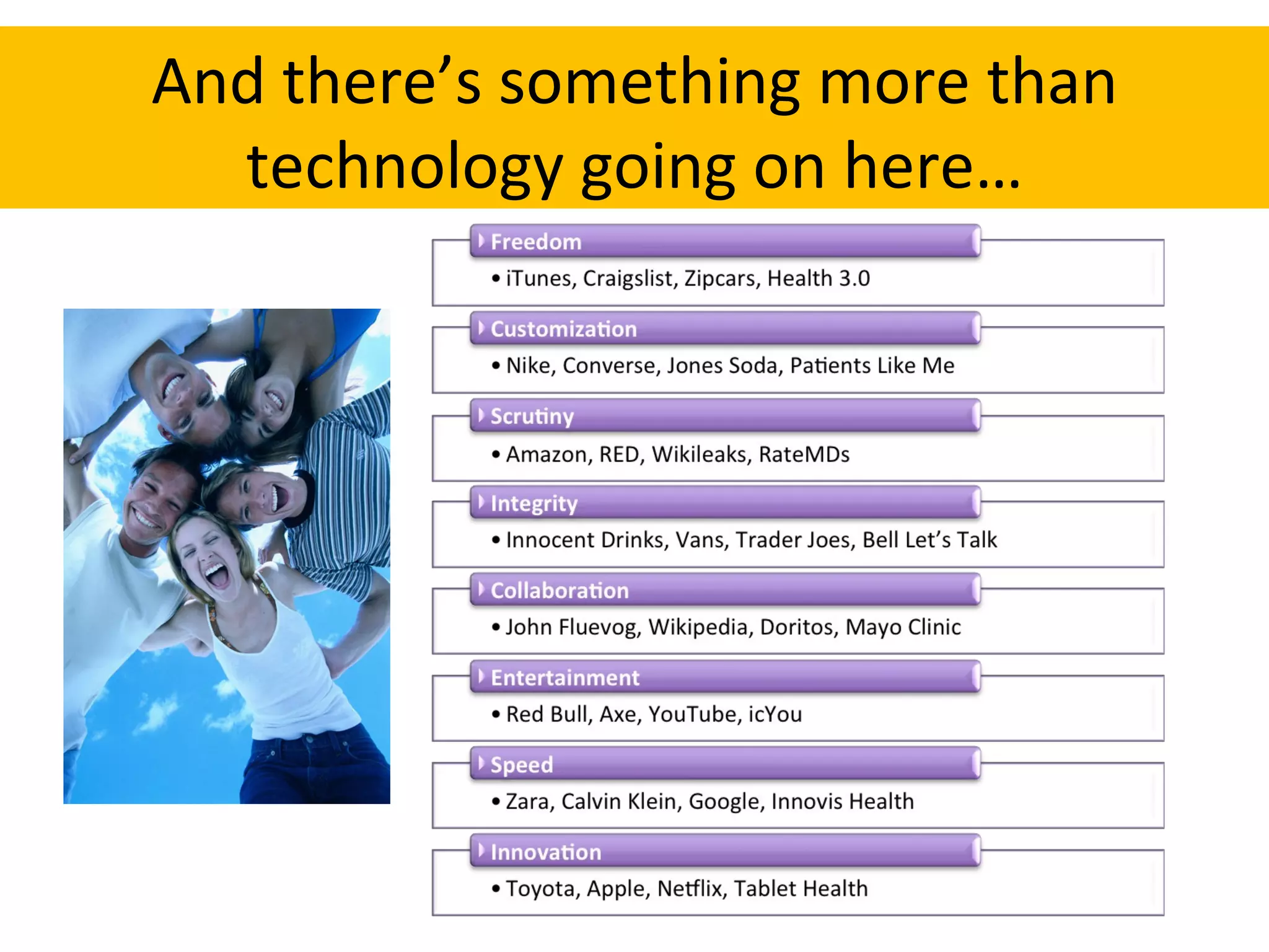 And there’s something more than technology going on here… 