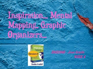 Inspiration… Mental Mapping.. Graphic Organizers… EME2040 – Jesse Gentile  WEEK 4 