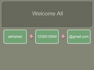 abhishek 1235010004 @gmail.com 
 