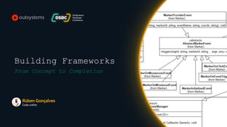 Building Frameworks
From Concept to Completion
Rúben Gonçalves
Code crafter
 
