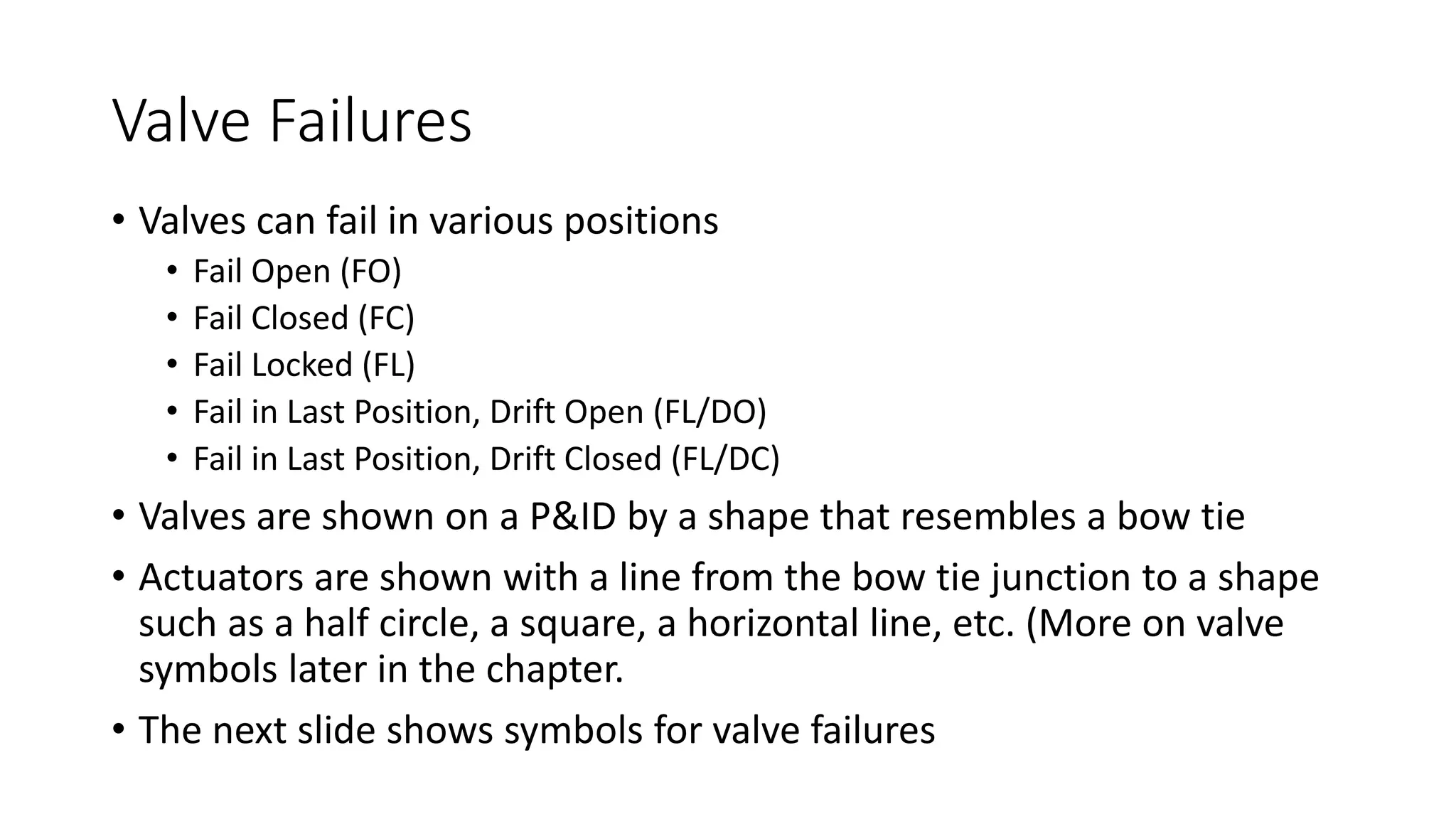 Final Control Elements - Valves
 Generic Two-way
 Straight globe
 Gate
 Generic Two-way
 Straight globe
 Gate
Generic 2-WayScrew-down Powered
Ball Valve
Generic Two-Way
Angle
Generic 4-WayGeneric 3-Way
 