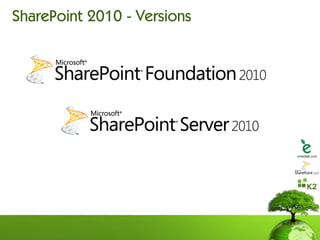 SharePoint 2010 - Versions
 
